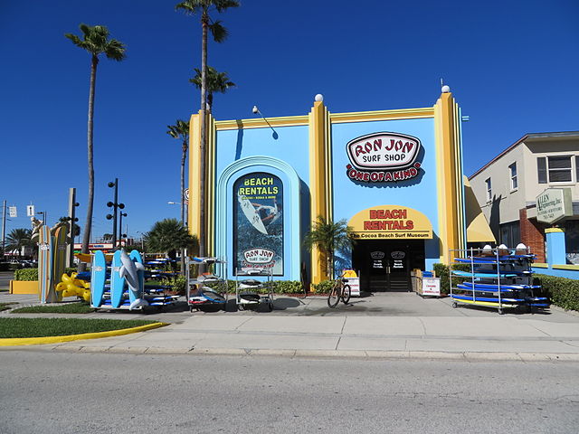 Ron Jon Surf Shop and Cocoa Beach Surf Museum in Downtown Cocoa Beach Florida