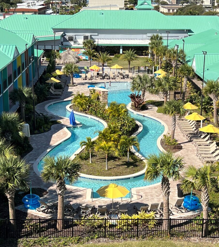 Lazy river at a Cocoa Beach beachfront resort