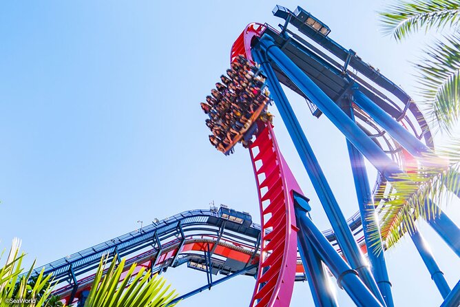 a roller coaster with people on it