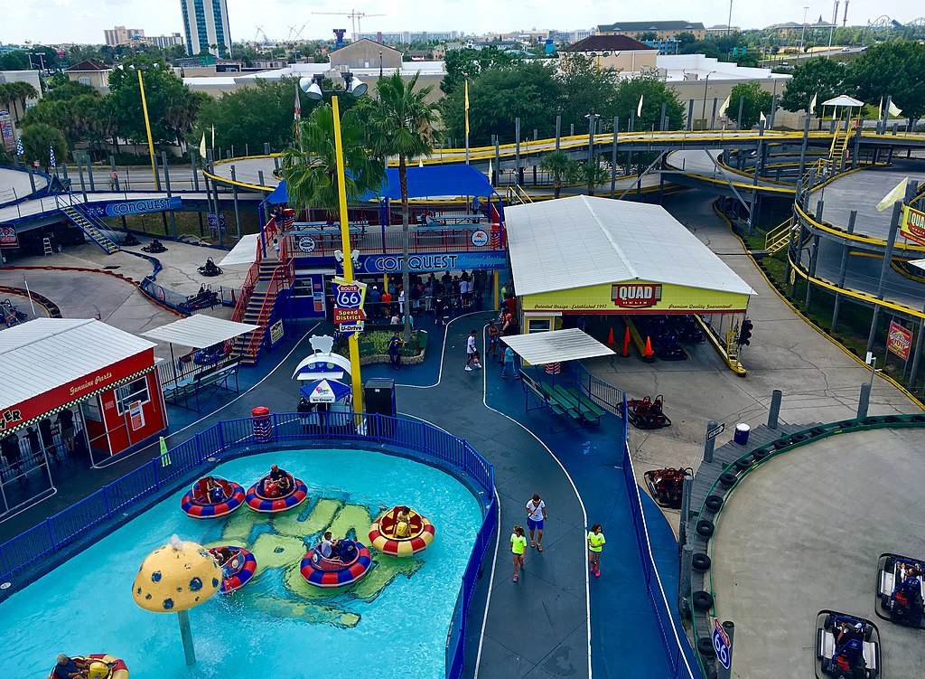 Fun Spot America Orlando featuring go-kart tracks, bumper boats, and family-friendly attractions.