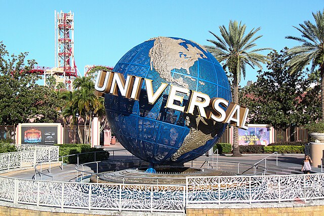 The globe at Universal Studios Orlando, get Universal Studios Orlando packages online.