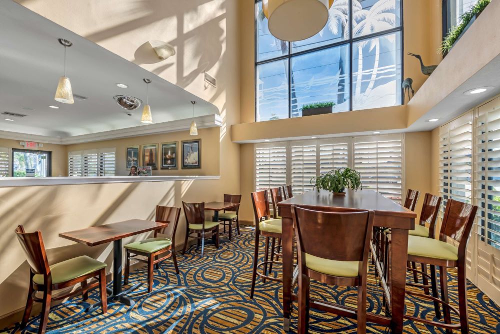 Lobby area of Best Western Cocoa Beach Hotel & Suites.