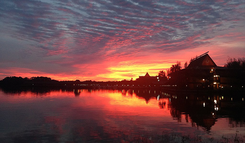 lake buena vista sunset