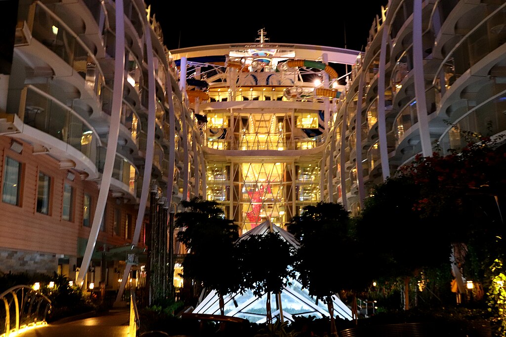 Interior view of Royal Caribbean ship